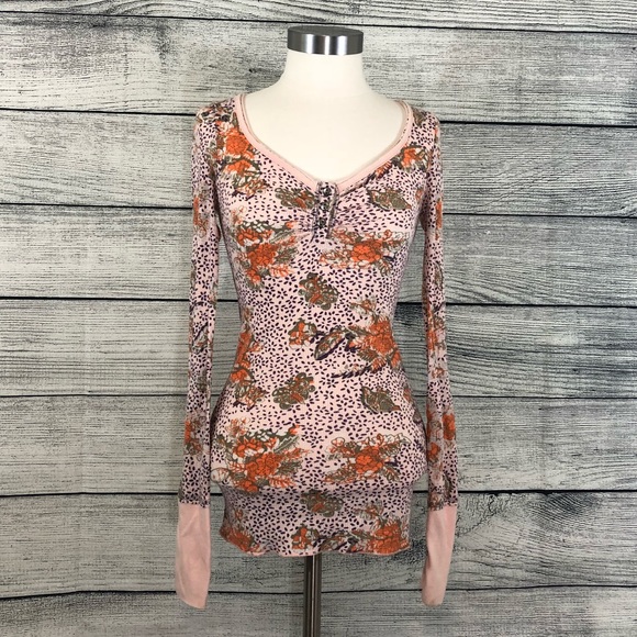 Free People Tops - Free People Vintage Davis Floral Thermal Small